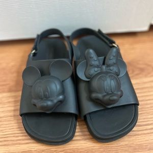 3D Minnie & Mickey head mini Melissa sandals